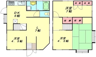 一ノ割１丁目戸建の物件間取画像